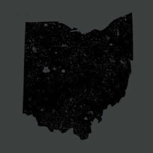 Distressed Ohio - Adult Tri-Blend 3/4 T Design