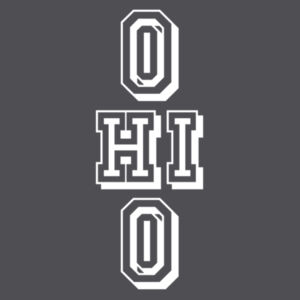 Ohio Stacked - Adult Heather Contender Long Sleeve T Design