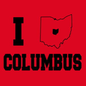 I Heart Columbus - Youth Heavy Blend Crewneck Sweatshirt Design