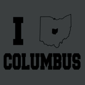 I Heart Columbus - Adult Tri-Blend 3/4 T Design