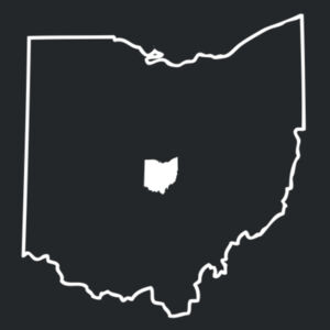 Ohio Outline - Adult Tri Blend T Design